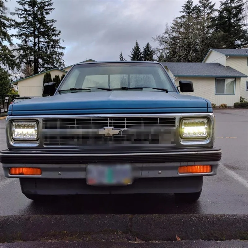 2 шт. 6x7 дюймов дальний/ближний свет DRL квадратный светодиодный головной 5x7 45 Вт