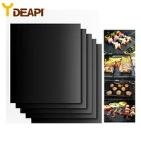 ydeapi barbecue grill baking mat non stick bbq cooking baking mats covers sheet foil oilpaper heat resistant pad bbq liner