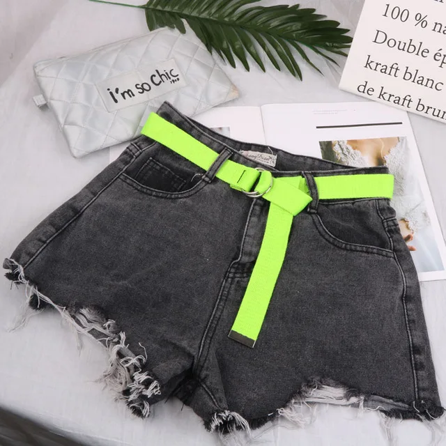 style 2 FluoresGreen Модный черный холщовый ремень для женщин, повседневные женские поясные ремни с пластиковой пряжкой Harajuku, однотонные длинные ремни ceinture femme - Цвет: style 2 FluoresGreen