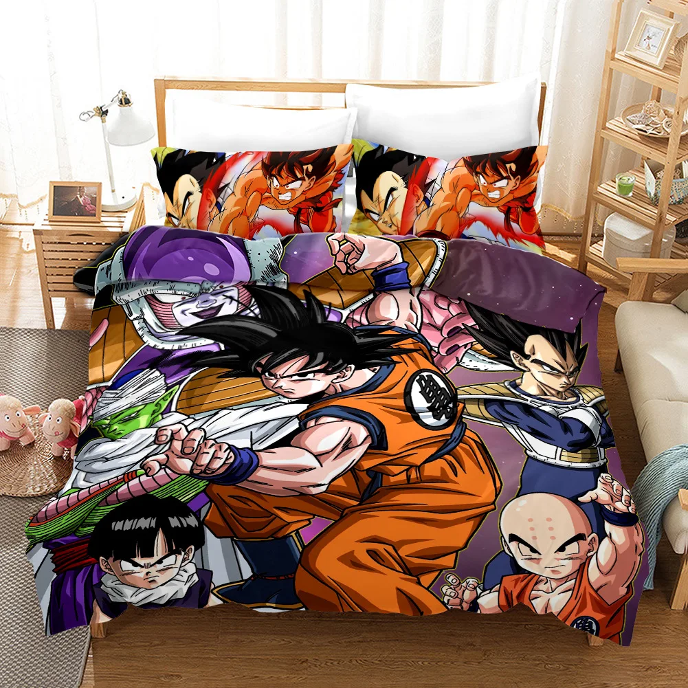 3D принт DRAGON BALL Z Комплект постельного белья пододеяльник наволочки один предмет