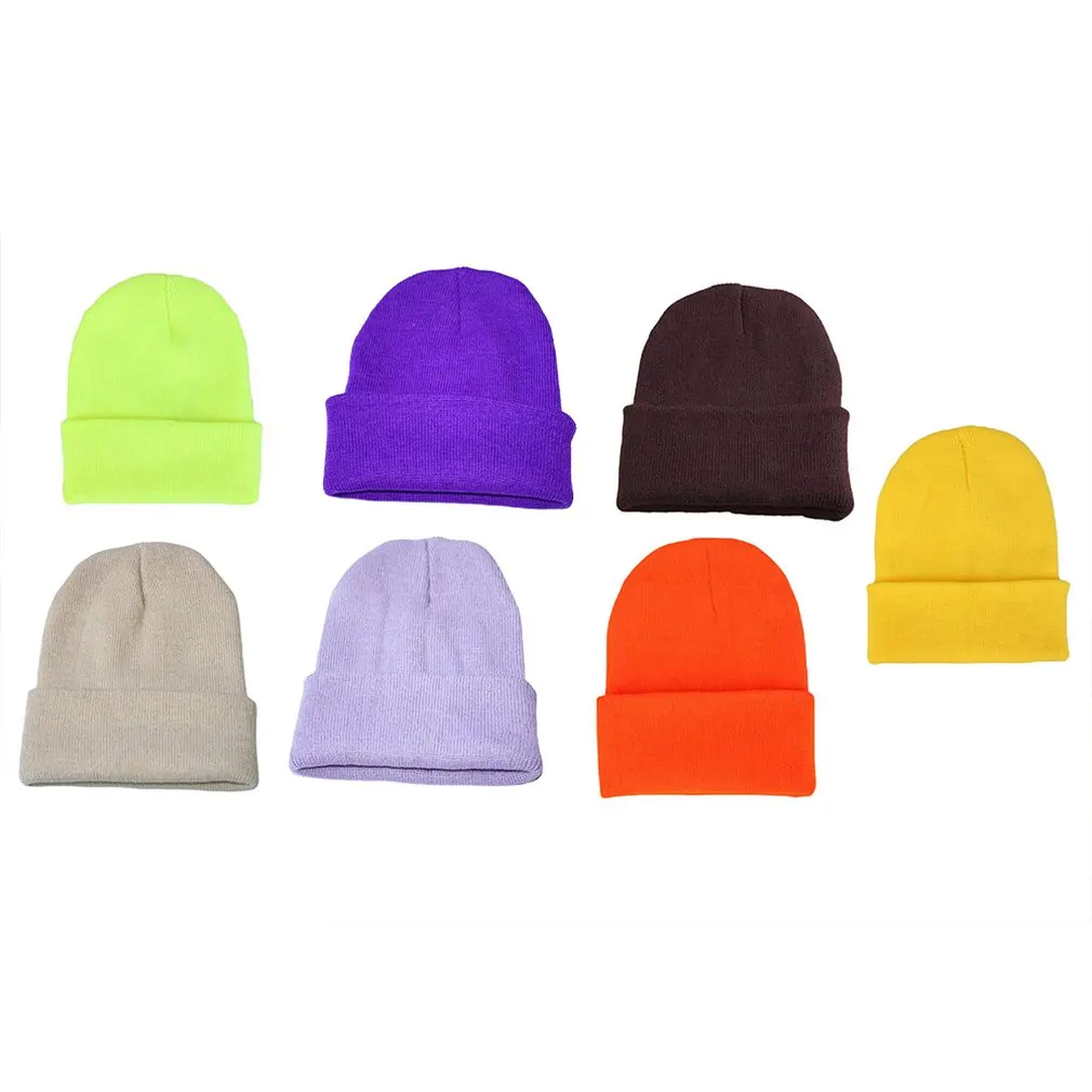 Зимние шапки однотонные для женщин | Аксессуары одежды