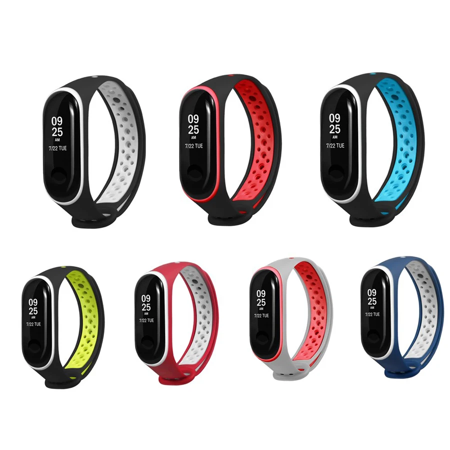 

For Xiaomi Mi Band 3 4 Straps For Mi Band 3/4 Strap Sport Silicone Watch Wrist Bracelet Miband 3 Strap Accessories Bracelet