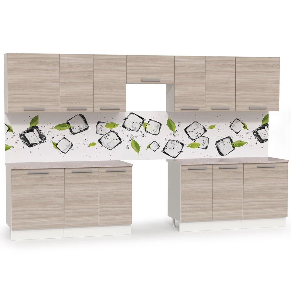 Кухня Моби Лима 8 белый/ясень шимо светлый | Обустройство дома