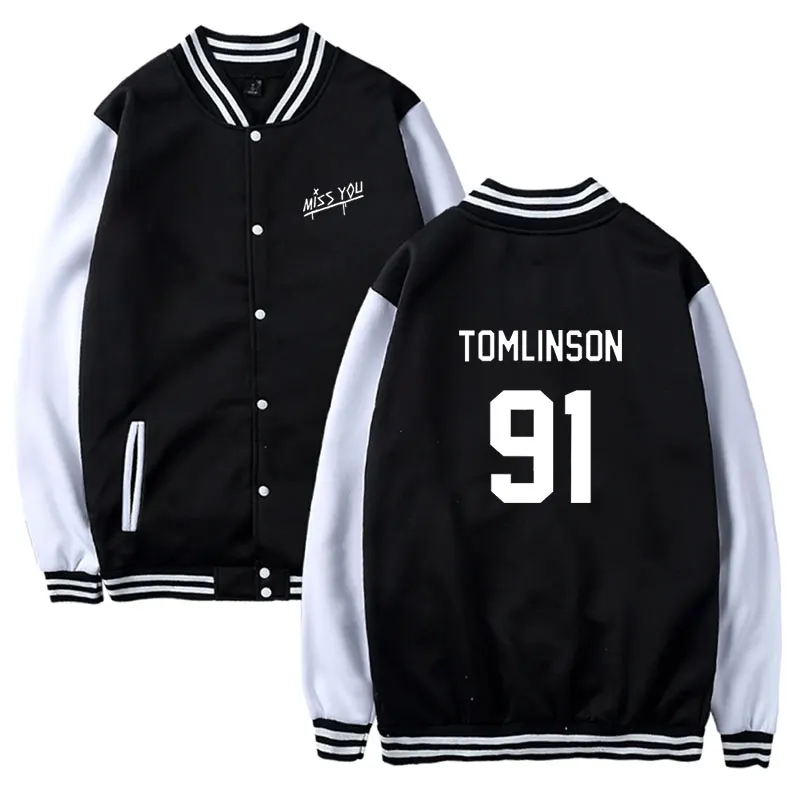 

Personality Miss You Louis Tomlinson 3D Print Sweatshirt Baseball Jacket Women Girl Fans Hoodie Tracksuit Kpop Clothes Oversized