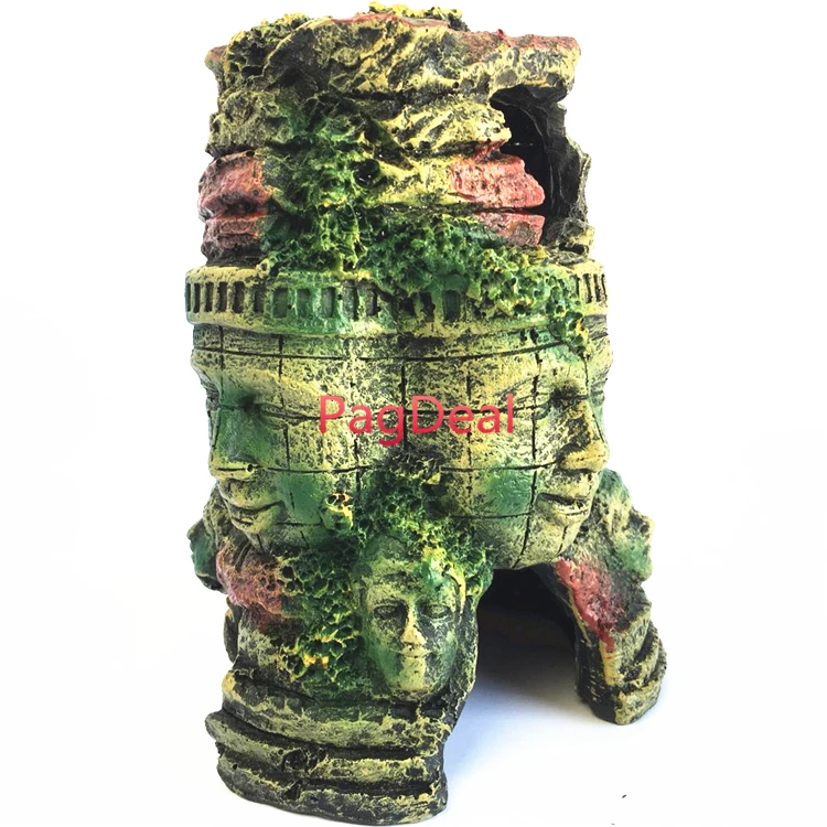 Аквариумные украшения статуя Будды экзотическая среда древняя каменная голова