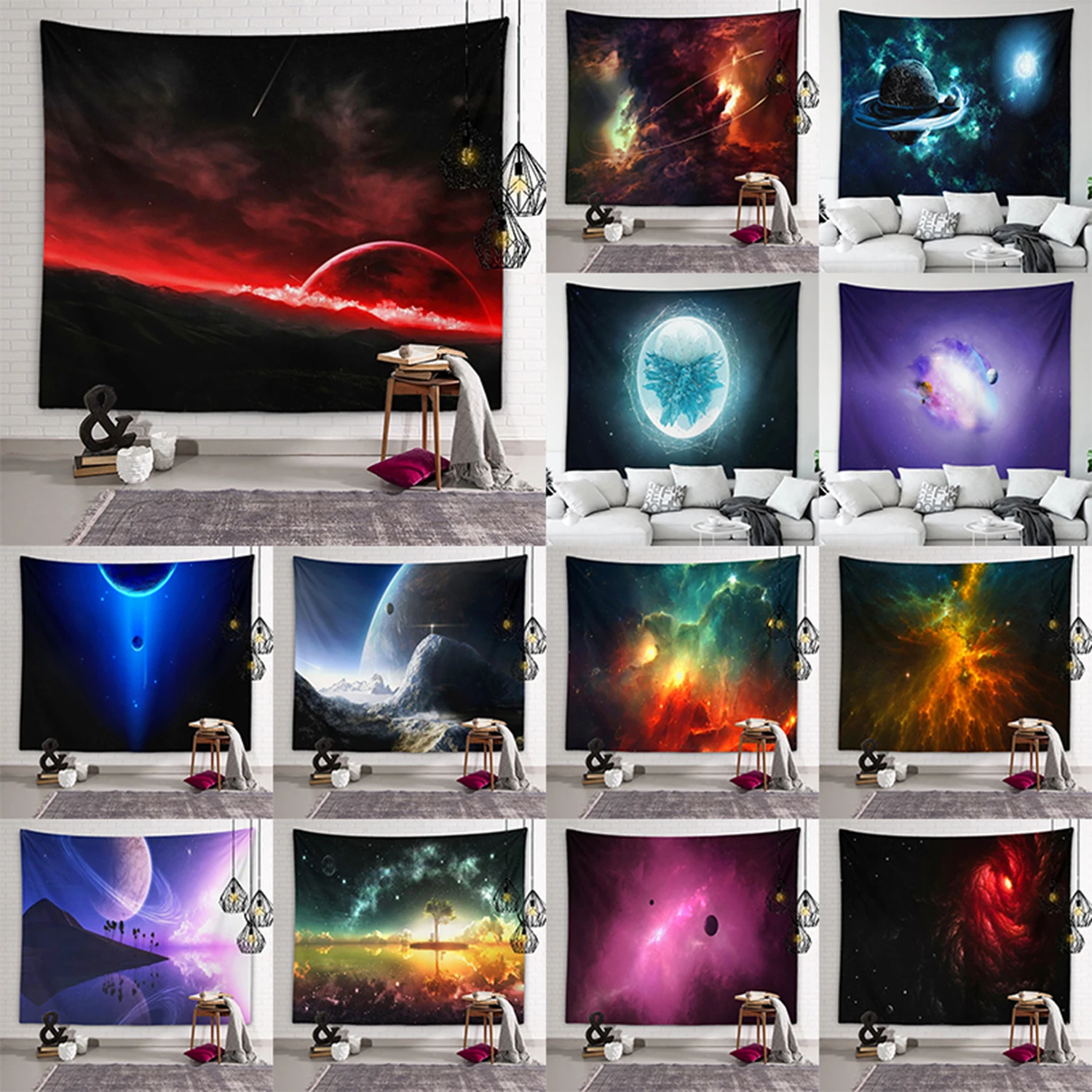 

Cosmos art tapestry wall artist's life bedspread beach towel