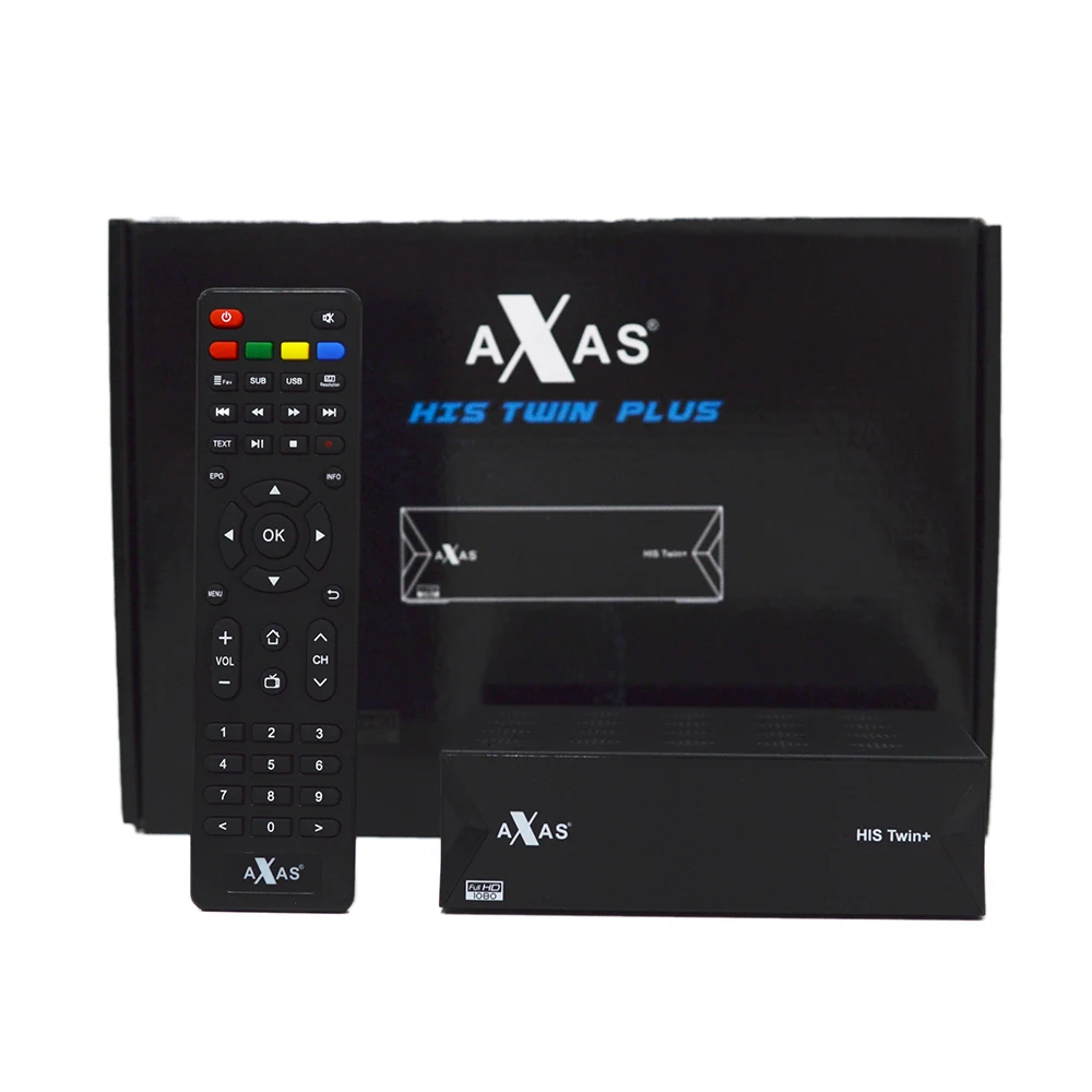 Приемник спутникового ТВ Axas His Twin + DVB-S2/S HD WiFi Linux E2 Open ATV 6 3 5 шт./лот приставка для