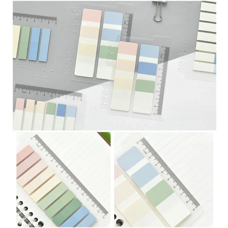 

A5KA 10/20 Sheets PET Planner Stickers Index Tabs Bookmark Sticky Notes Page Marker