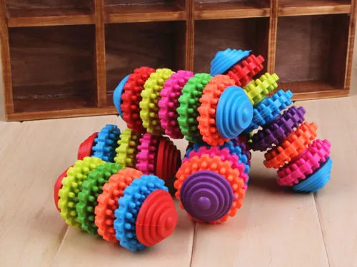 Игрушки для жевания зубов инструмент тренировки цветная резиновая игрушка