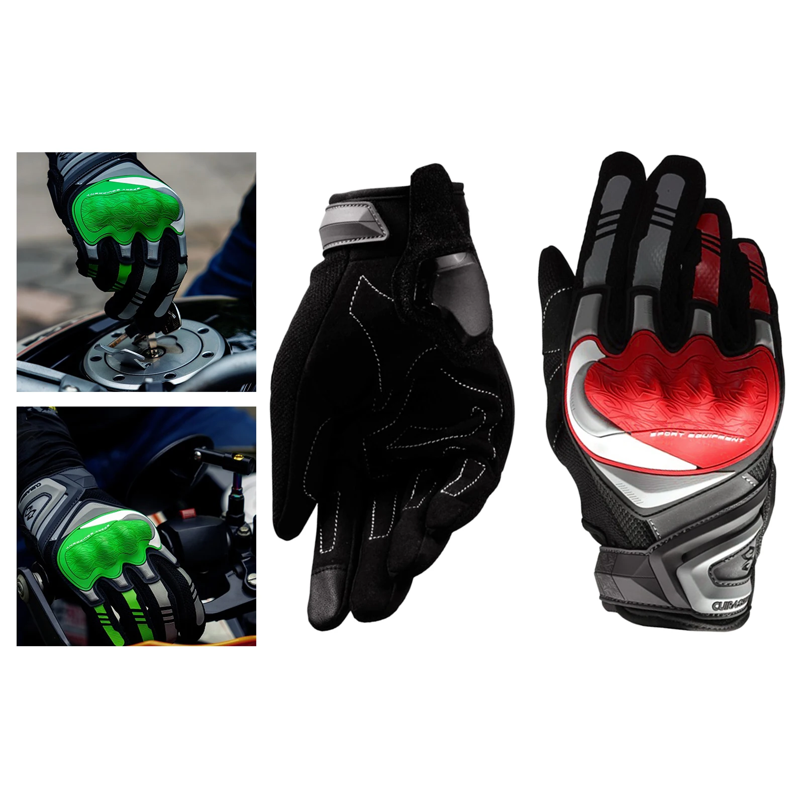 

Touchscreen Reflective Motorcycle Full Finger Gloves Protective Racing Biker Riding Motorbike Motocross