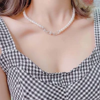 elegant temperament pure silver pendant strong luster natural freshwater pearl fairy necklace collarbone neck fine jewelry 2022