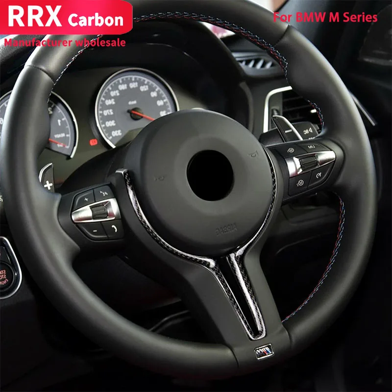 

RRX для BMW F10 F06 F12 F13 F15 F16 F80 F82 F87 сменный стиль настоящая отделка рулевого колеса из углеродного волокна M-Sport только 1 шт.