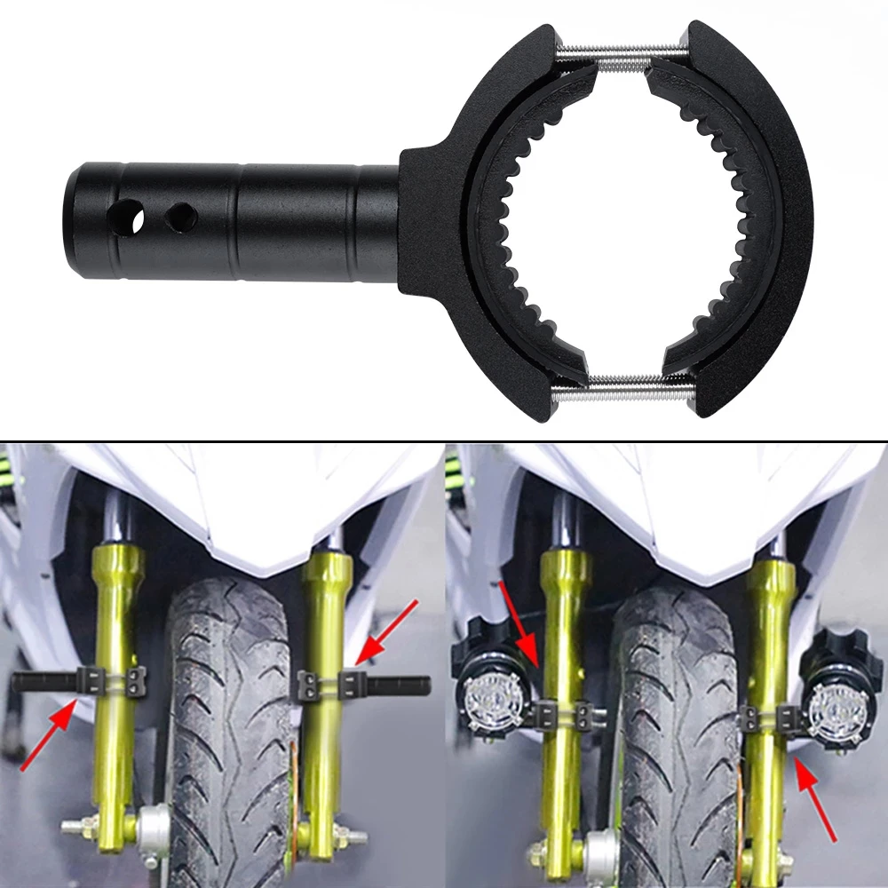 

Motorcycle Headlight mount Bracket Adjustable 20mm-31mm Bumper Mount Clamp led light bracket holder support de phare moto