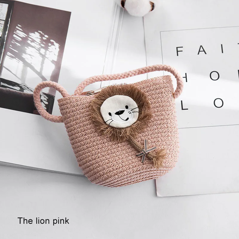 Мини сумка для маленьких девочек ручная работа винтажная Плетеная соломенная на