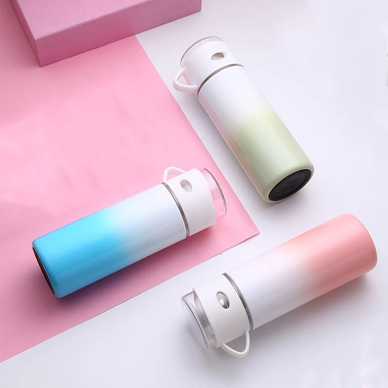 350/500 мл Термос из нержавеющей стали портативная ручка двухслойная вакуумная