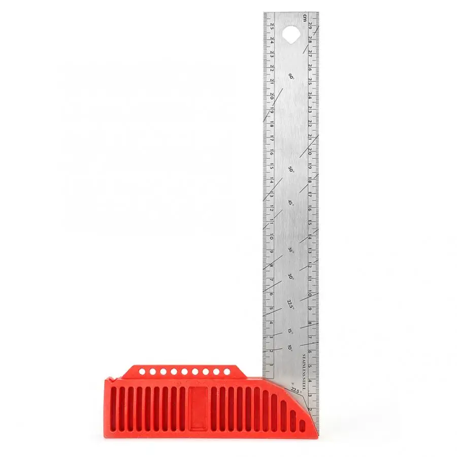 Right Angle Ruler Esquadro 30cm Stainless Steel 90 Degrees | Инструменты