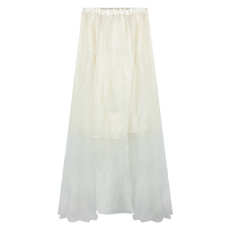 

NEW Mesh Skirt Autumn Winter NEW High Waist Slim Temperament Mid-length Korean Style Women's Skirt