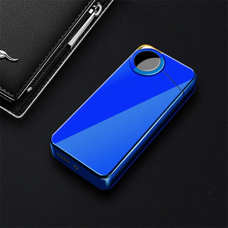 Металлическая ветрозащитная электронная USB Зажигалка сигарета перезаряжаемый