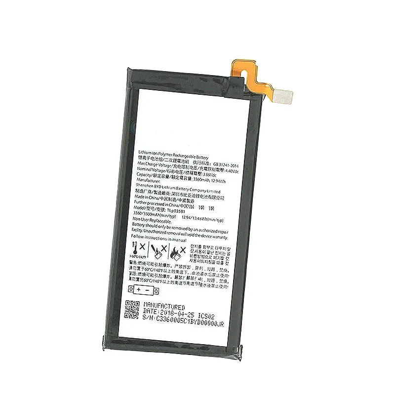 Westrock Оригинальная батарея 3500 мАч TLP035B1 для смартфонов BlackBerry Keytwo KEY2|Аккумуляторы