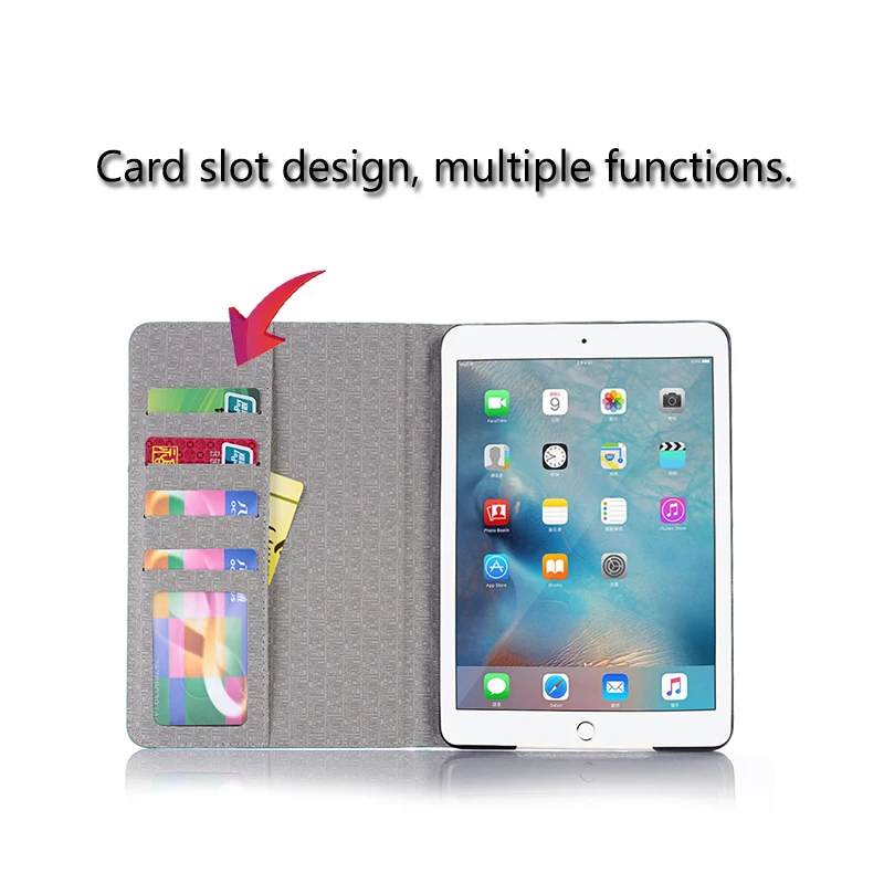Крокодил Coque для iPad 7 10 2 2019 чехол A2200 A2233 A2198 и отделением карт из искусственной кожи