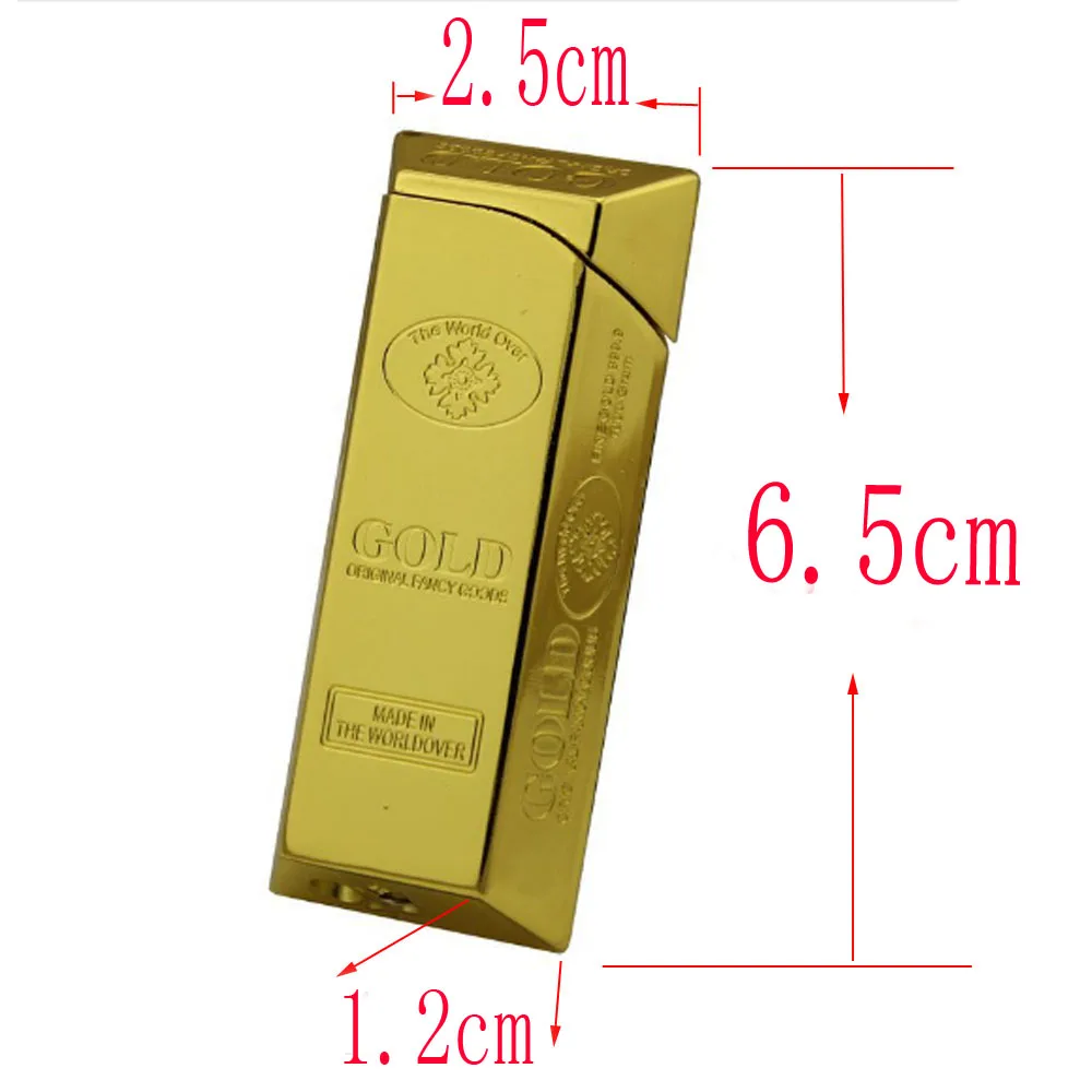 50 шт Золотой бар зажигалка