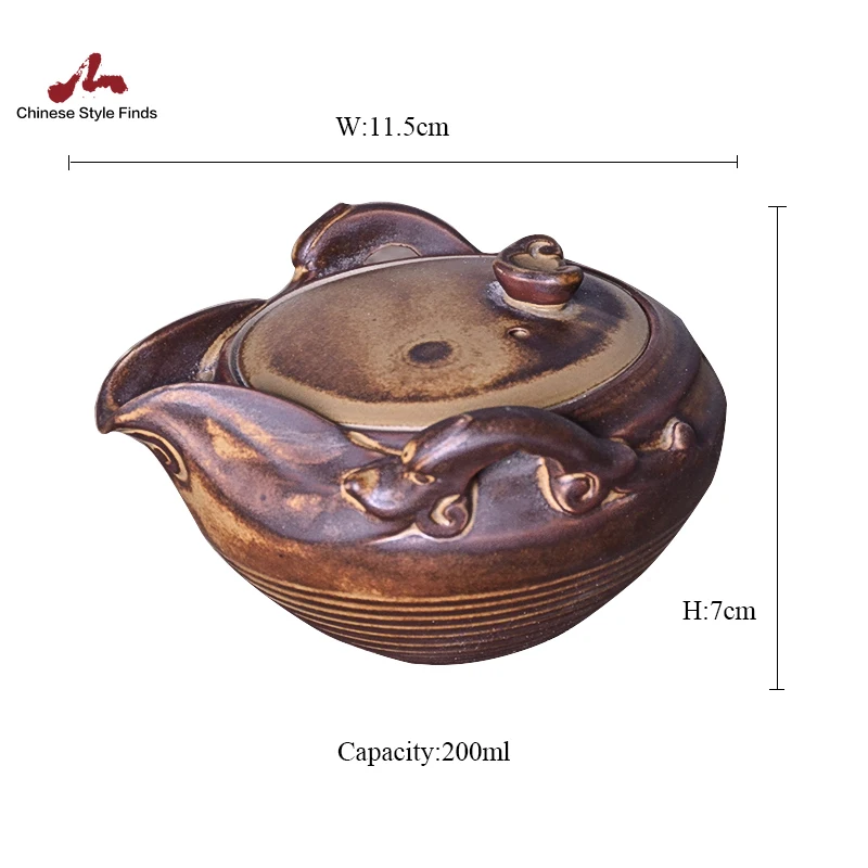 Чайный набор семейный чайник китайский керамический 200 мл|Заварники| |