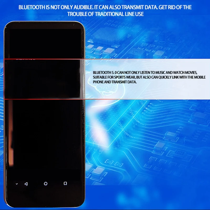 

MP3 Player, High Resolution and 3.5-Inch Full Press Screen Hifi Lossless Sound Player with Recording Pen, 8G Memory