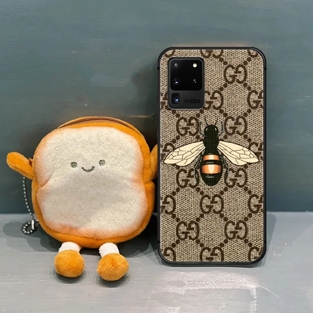 

Luxury Brand Snake Bee Tiger Phone Case Cover Hull For Samsung Galaxy S 7 8 9 10 e 20 FE uitra plus Note 9 10 20 black Funda 3D