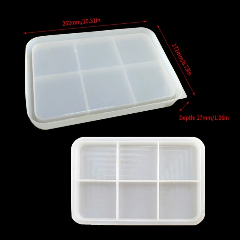 

Large Plate Resin Casting Molds Epoxy Resin Mold Silicone Mould Jewelry Storage Plate Dinner Dish Tray Casting Mold