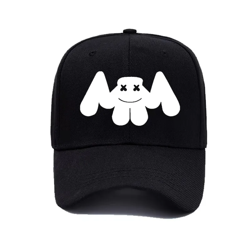 DJ Marshmellow шляпа бейсбольная Кепка шапка с сеткой в стиле хип хоп Marshmallow Smiley Face