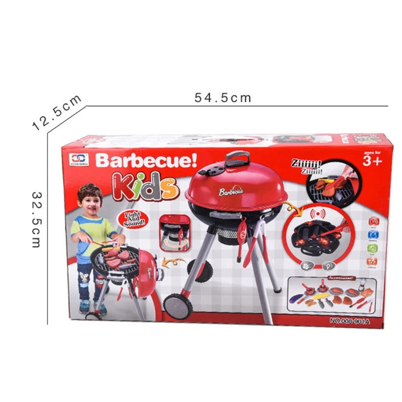 

1Set Simulation Dollhouse Accessories Electric BBQ Grill Pretend Play Set Realistic Cooking Set Toy Kitchen Accessories