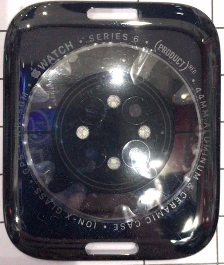 

Задняя стеклянная крышка батарейного отсека, рамка дверного каркаса, чехол (без цепи) для Apple Watch Series 6, продукт, красный, 44 мм, фотоэлемент