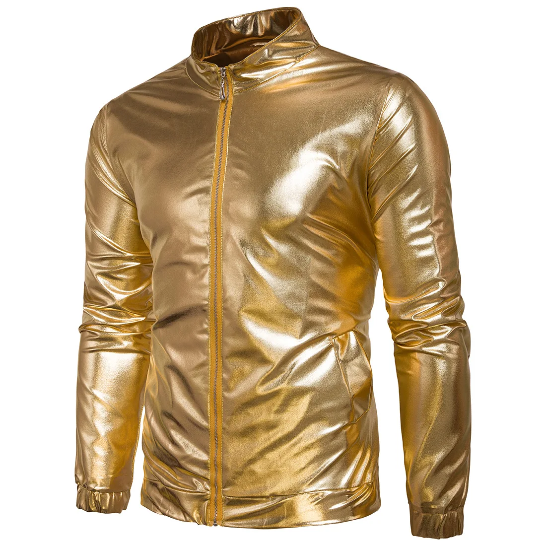 

Selling 2017 men jacket fashion international European code new European and American nightclub bright jacket hot