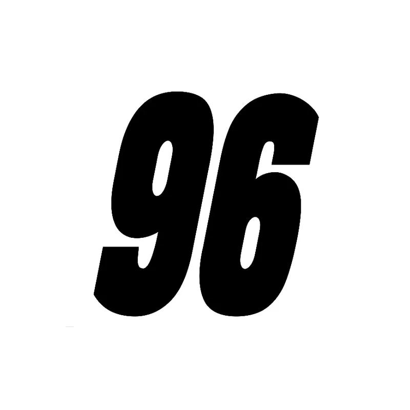 

14cm*14cm Fashion Car Sticker Number 96 Automobiles Motorcycles Decoration Personality Vinyl Decal for VW Golf 4 Renault