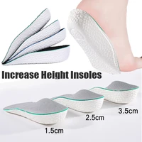 height increase half insole light weight soft elastic lift unisex heel lifting inserts 1 52 53 5cm arch support shoe pads