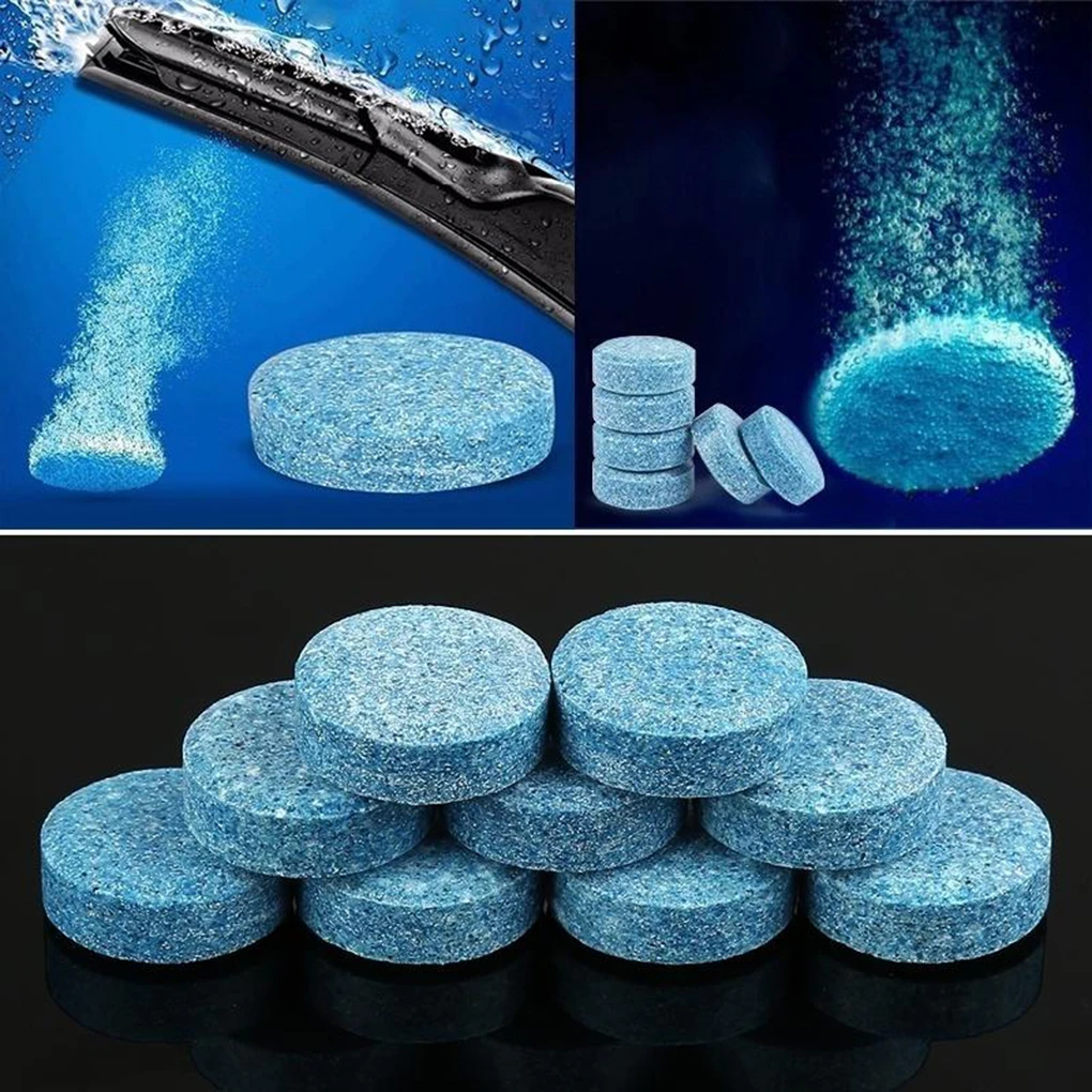 40pcs(1Pc=4L) Car Windshield Wiper Glass Washer Auto Solid Cleaner Compact Effervescent Tablets Window Repair Car Accessories