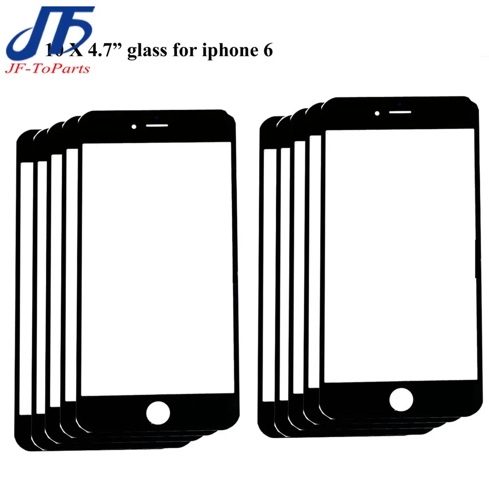 30 шт. сменная сенсорная панель для iPhone 7 8 Plus 6 6S 6P 6SP 6G 7P 8 P 5," ЖК-Передняя стеклянная внешняя линза Черный Белый Запасные части