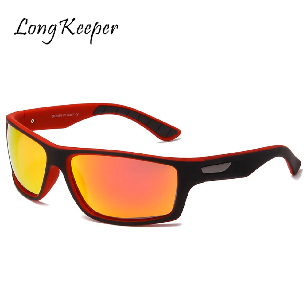 

Мужские солнцезащитные очки для вождения LongKeeper, винтажные поляризационные очки квадратной формы с защитой от ультрафиолета, для мужчин и женщин