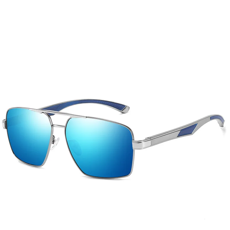 

2021 New Fashion Aluminum Men's Sunglasses Polarized Lens Brand Design Temples Sun Glasses Oculos UV400