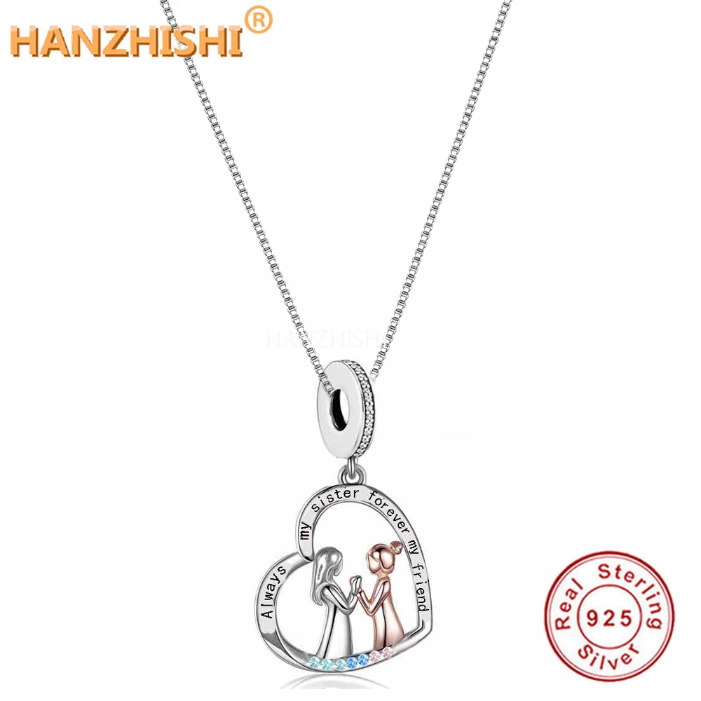 

Real 925 Sterling Silver Loving Sister Heart Pendant Necklace Jewellery Anniversary Birthday Mum Wife Girlfriend Child Gifts