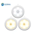 GERMA датчик человеческого тела ночник 6 светодиодный беспроводной инфракрасный настенный светильник чувствительные огни светильник s Шкаф лестница лампы для хранения