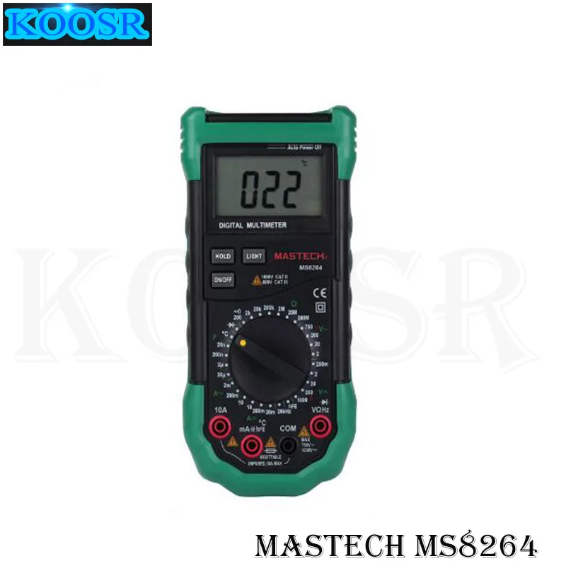 Цифровой Мультиметр MASTECH MS8264 DMM тестер напряжения постоянного/переменного