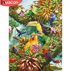 HUACAN Раскраска по номерам попугай животные Наборы живопись по номерам Цветок DIY рамка Современный рисунок на холсте Ручная роспись искусство подарок