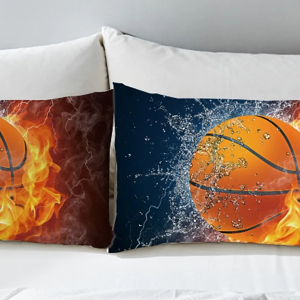 Одна пара оптовая цена 3D баскетбольная Наволочка декоративная квадратная