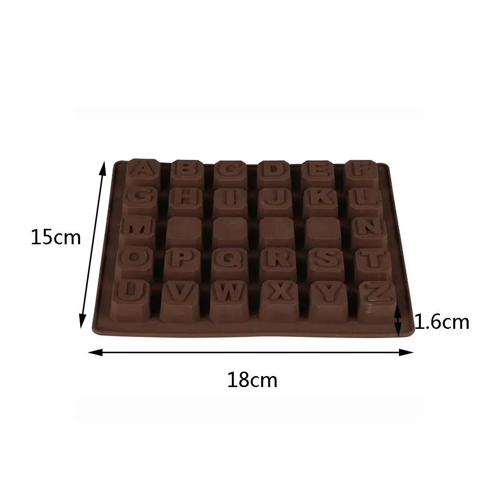 26 Grids Alphabet Letter Silicone Mold Cube Chocolate Fondant Baking Mould DIY Cake Decorative Tools Ice | Дом и сад