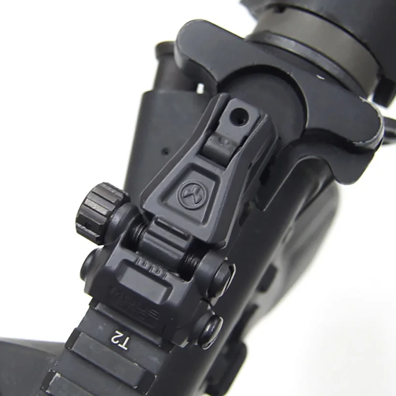 Tactical Airsoft Hunting MBUS Pro Adjustment Flip up Front Rear Folding Back GunSight AEG Gelball AirGun Paintball Accessory | Спорт и