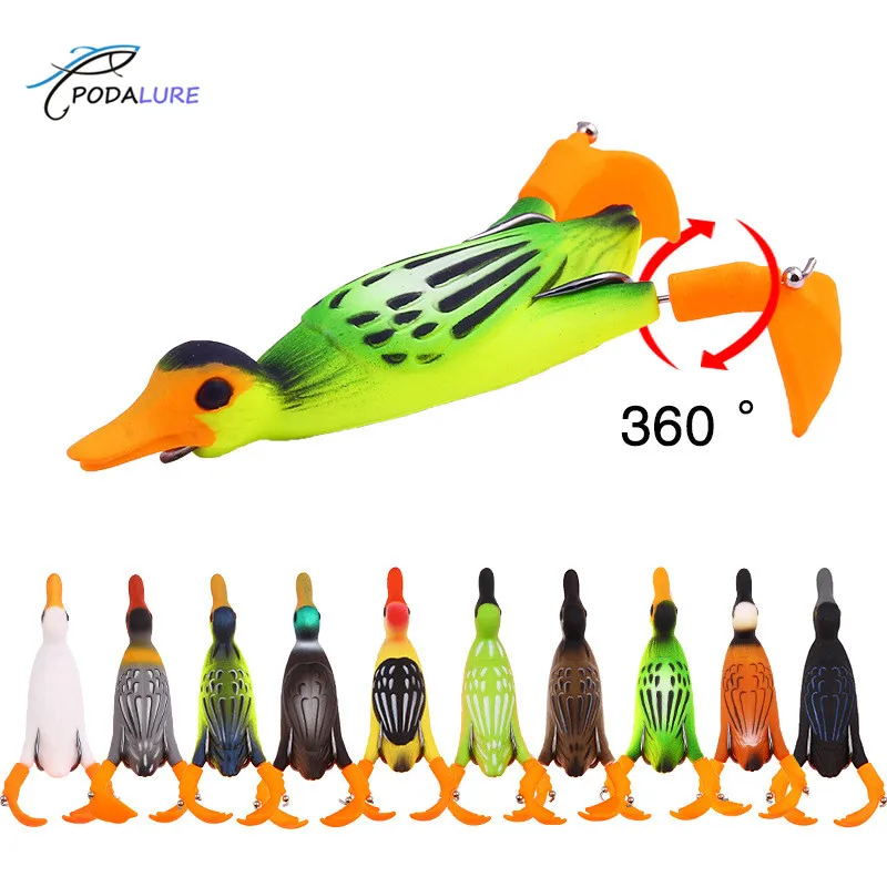 

3D Topwater Suicide Duck Small Animal Wakebait 12g/9.5cm