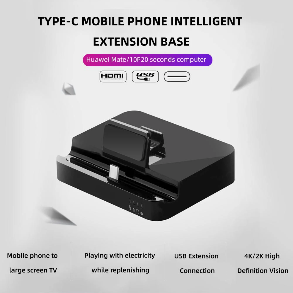 Новый USB к HDMI док-станция адаптер питания для huawei P30 P20 Pro usb type-C концентратор samsung S10