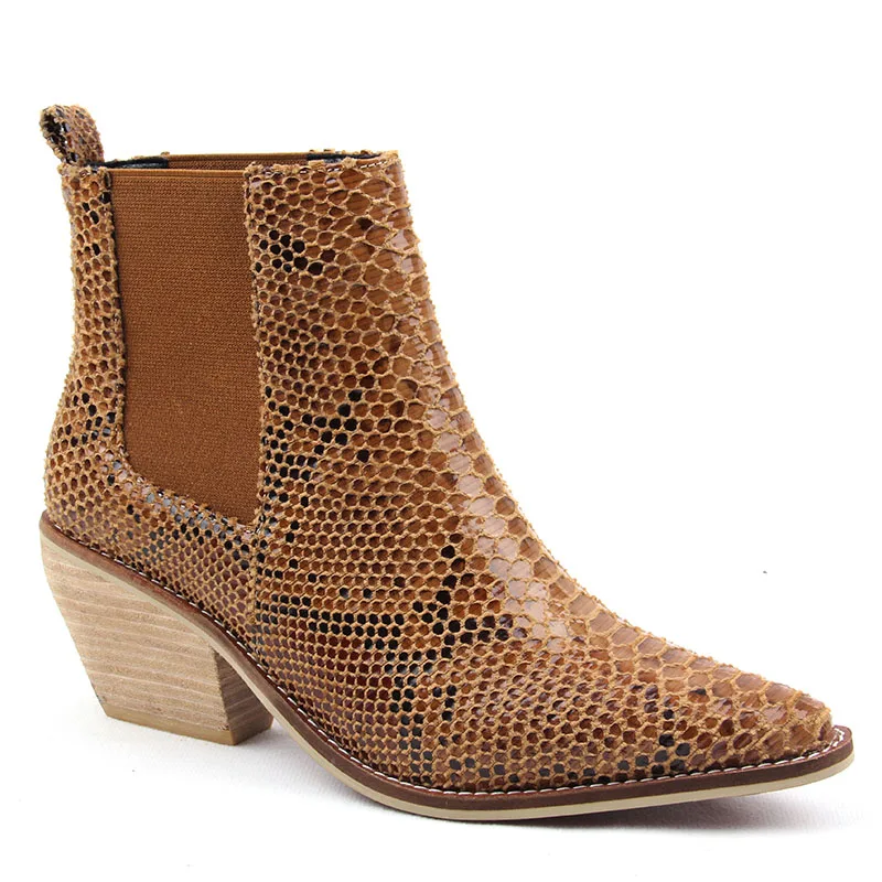 

2020 Spring/Autumn Fashion Cowgirl Boots Women Shoes Winter Western Cowboy Ankle Boots Pointed Toe Leather Shoes Woman Booties