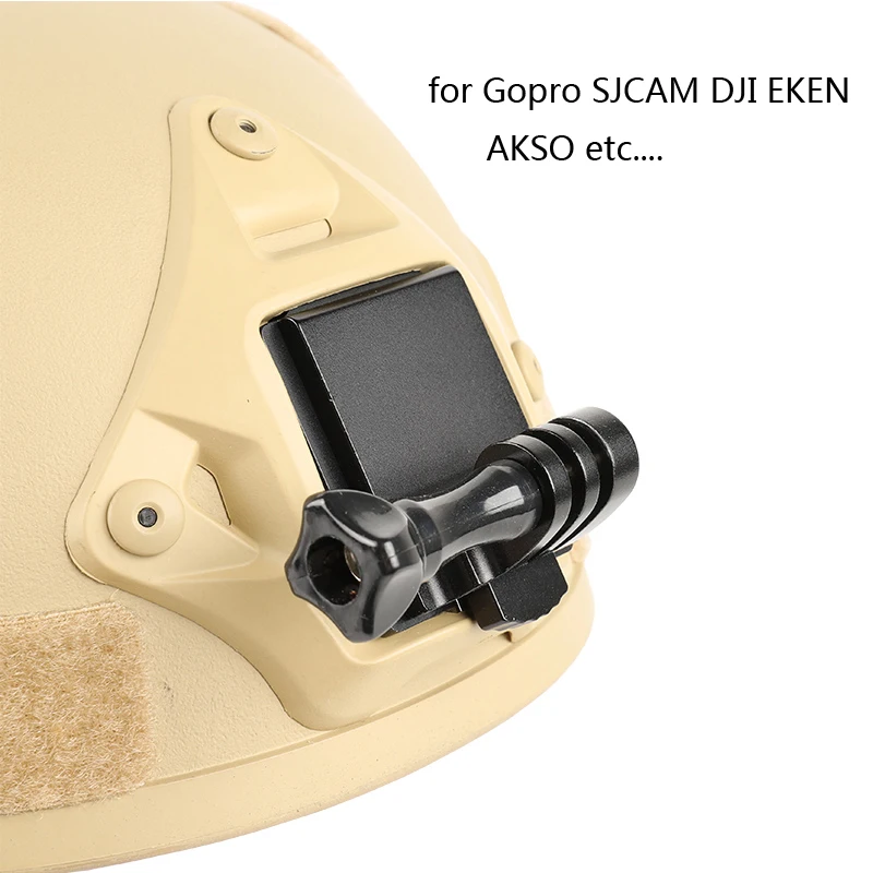 nvg tactical helmet mount bsae for gopro9 sjcam akaso dji action camera first person view mobile phone holder shooting accessory free global shipping